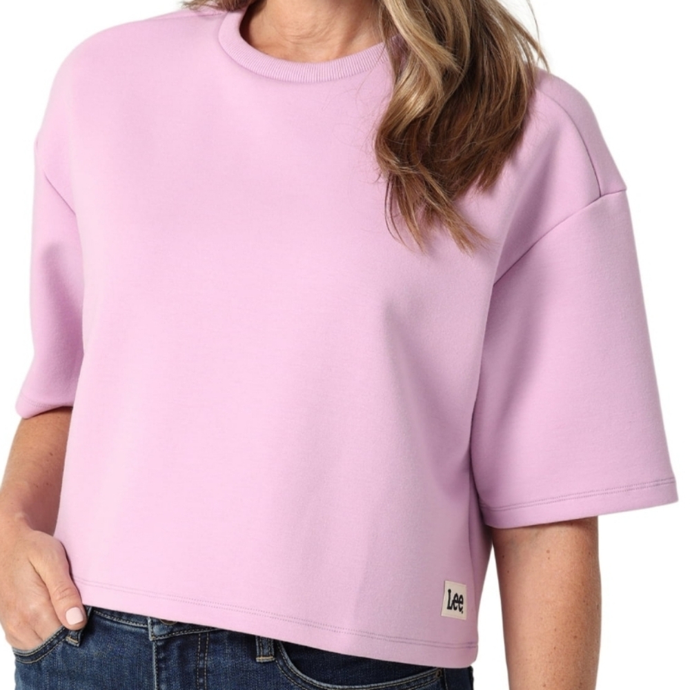 Lee Women's Cropped Tee XXL. Lavender color